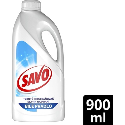 Savo Tekutý odstraňovač skvrn Na bílé prádlo 900 ml – Zboží Dáma