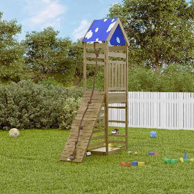 vidaXL Комбинирано детско съоръжение за игра, импрегниран бор (3279048)