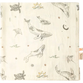 Cotton Hug Бебешка памучна пелена Cotton Hug - Океан, 120 х 120 cm (CH081)