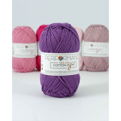 Performance Bavlněná příze Cotton Eight 1260 - fialová 50g 175m