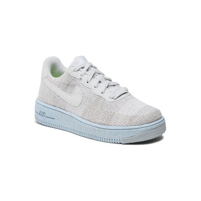 Nike Сникърси AF1 Crater Flyknit (GS) DH3375 101 Сив (AF1 Crater Flyknit (GS) DH3375 101)