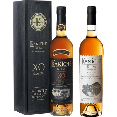 Rum Kaniche XO Double Wood + Rum Kaniche Réserve 40% 2 x 0,7 l (set)