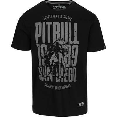 PitBull West Coast pánské triko SAN DIEGO DOG černošedé