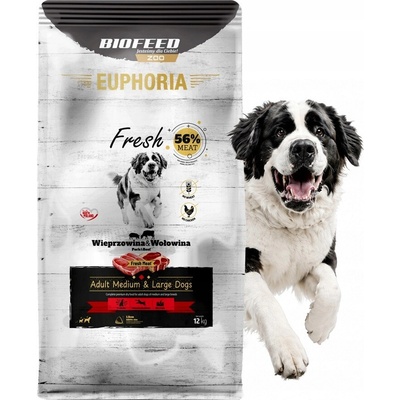 Biofeed Euphoria Fresh Meat Adult Bravčové & Hovädzie 12 kg