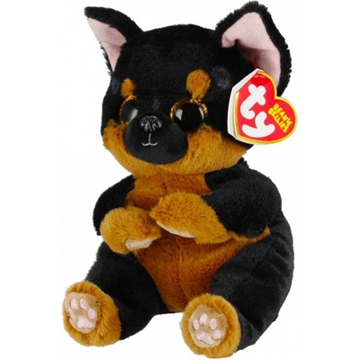 TY Beanie Babies Fritz hnědočerný pes 41298 15 cm