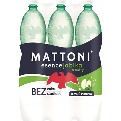 Mattoni Esencia jablká a mäty jemne perlivá 6x 1,5 l