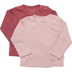 Minymo Детска блуза с дълъг ръкав Minymo Kid's Blouse L/S (2-Pack) Longsleeve - Violet Ice - размер 68 (EU) (704-5926-0314)