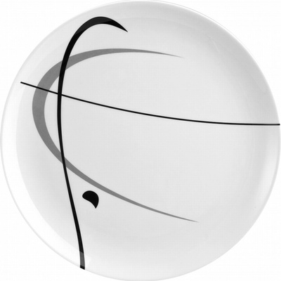 Tanier Brunner Dinner plate ø 25 cm White Farba: biela/čierna