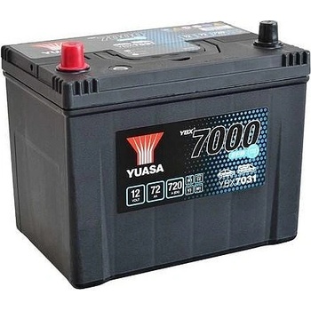 Image 1 of YUASA 72Ah 720A left+ YBX7000 YBX7031