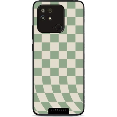 Mobiwear Glossy - Xiaomi POCO C40 - GA58G Zelená a béžová šachovnice
