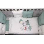 Bambino Casa Луксозен спален комплект Bambino Casa - Pillows verde, 12 части (3539)