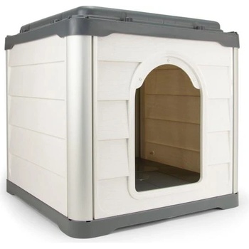 Loboo 80302 къщичка за кучета и котки SMARTKAVE CUBE ANTRACIT с равен покрив