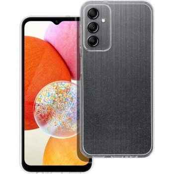 Samsung Силиконов калъф кейс CLEAR Case 2mm Blink за Samsung A14, прозрачен с брокат
