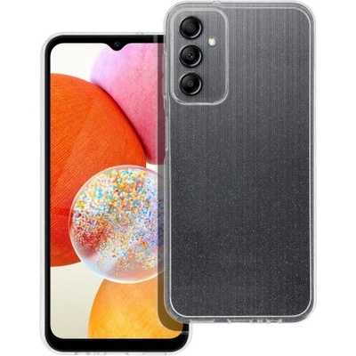 Samsung Силиконов калъф кейс CLEAR Case 2mm Blink за Samsung A14, прозрачен с брокат