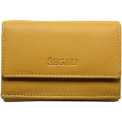 Segali dámska malá kožená peňaženka SG 21756 žltá