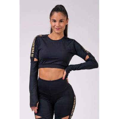 Nebbia Honey Bunny Crop Top 821 černá