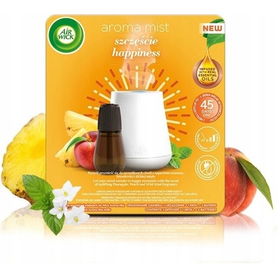 Air Wick Sada difuzér s náplní Happines Aroma Mist 20 ml
