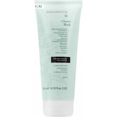 Medavita Choice Mask Castano Freddo - tónovací maska na vlasy 200 ml