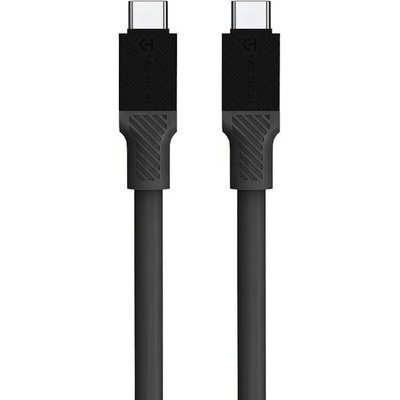 Здрав кабел с бързо зареждане за устройства с USB-C порт (100 см) - Tactical Fat Man USB-C to USB-C Cable 60W (сив) (57983117390)