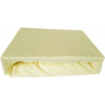 Dewa Froté prostěradlo s gumou ecru 200x220