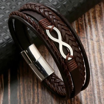 HARAHU Мъжки Нарамак in-33320 - Кафяво / Сребристо kp33320 (in-33320)