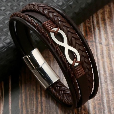 HARAHU Мъжки Нарамак in-33320 - Кафяво / Сребристо kp33320 (in-33320)