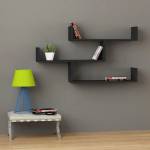 ASIR GROUP Етажерка TIBET 67x120 cм антрацит (AS0726)