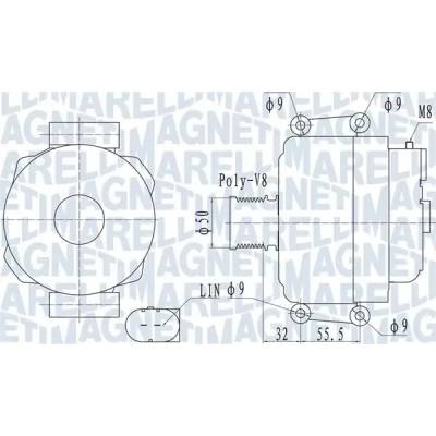 MAGNETI MARELLI Alternátor MAG 063732055010