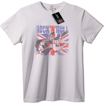 NOONEBRAND Тениска Рок ен Рол Юниън Джак - XL, White