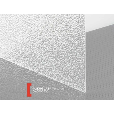 Röhm Strukturované plexisklo 3mm čiré Plexiglas struktura TK dešťové kapky 2050 x 3050 mm – Hledejceny.cz