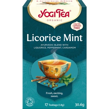 Yogi Tea Bio Lékořice Máta 17 x 1,8 g