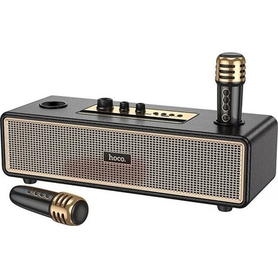Prenosný reproduktor HOCO BS63 s Bluetooth v5.3 TF/microSD + karaoke súprava ČIERNY