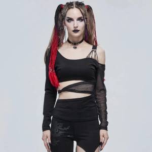 Devil fashion дамска тениска с дълъг ръкав devil fashion - tt175