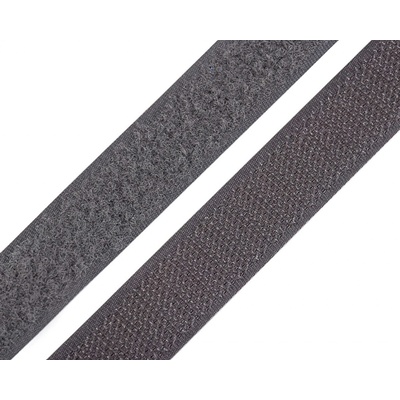 Stoklasa Suchý zip háček + plyš 740843/306 šedý, šířka 2cm (v metráži)