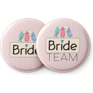 Spielehelden Odznaky Sweet Bride na holčičí rozlučku se svobodou 12 odznaků 5, 6 cm extra velký dárek pro rozlučku se svobodou (AMZBUTA012) (AMZBUTA012) - klarstein