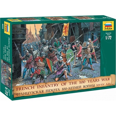 Zvezda French Infantry of the 100 Years War 1:72