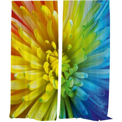IMPAR Závěsy Duhový květ,140 × 250 cm