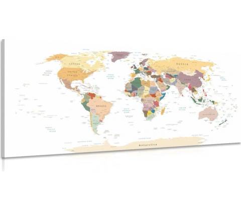 Obraz mapa s názvami