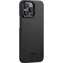 Púzdro Pitaka MagEZ 4 600D Case Twill iPhone 15 Pro Max čierne/sivé