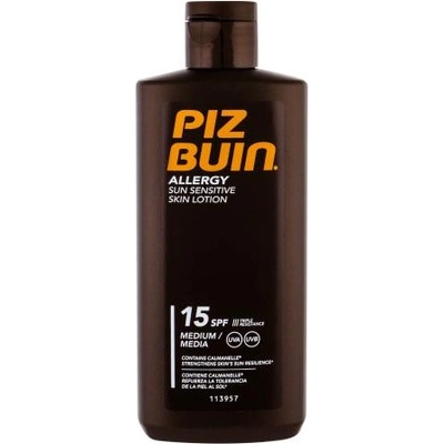 PIZ BUIN Allergy Sun Sensitive Skin Lotion SPF15 водоустойчив слънцезащитен лосион против слънчева алергия 200 ml