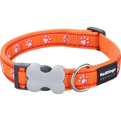 RED DINGO Nylonový obojok s labkami