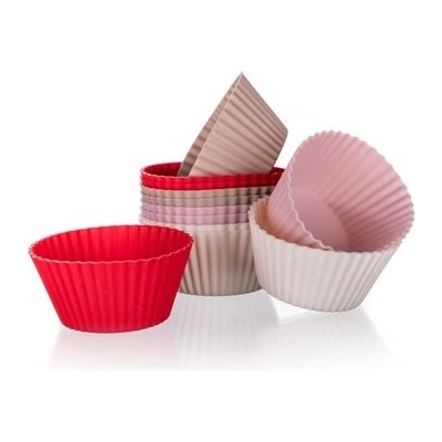 Banquet Sada silikonových košíčků Culinaria Red 6cm 12 ks