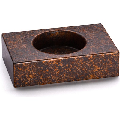 Svícen SIRIUS BASIC, výška 2,3 cm - SMOKED METAL, měděná a černá, lak polomatný