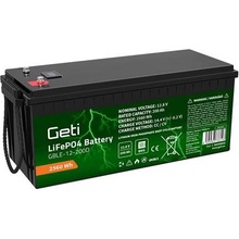 GETI LiFePO4 12,8V 200Ah GBLE-12-200D displej