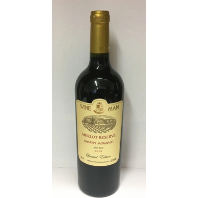 Wine Man Merlot Reserve 13,5% 0,75 l (holá láhev)
