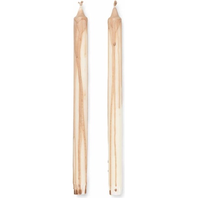 Ferm Living Svíčky Dryp set 2ks, Beige
