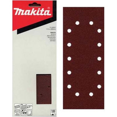 MAKITA P-33037 Brusný papír na dřevo 115x280K100, 10 ks