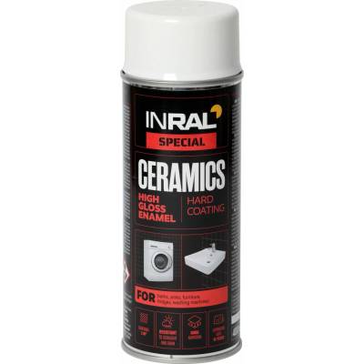 TEGRA INRAL email na keramiku v spreji 400 ml – biely lesklý