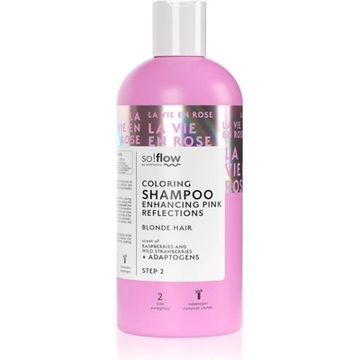 so!flow Coloring Shampoo Blonde Hair tónovací šampon pro blond vlasy odstín Pink 300 ml
