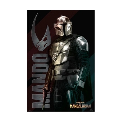 Plagát, Obraz - Star Wars: The Mandalorian - Mando, (61 x 91,5 cm)